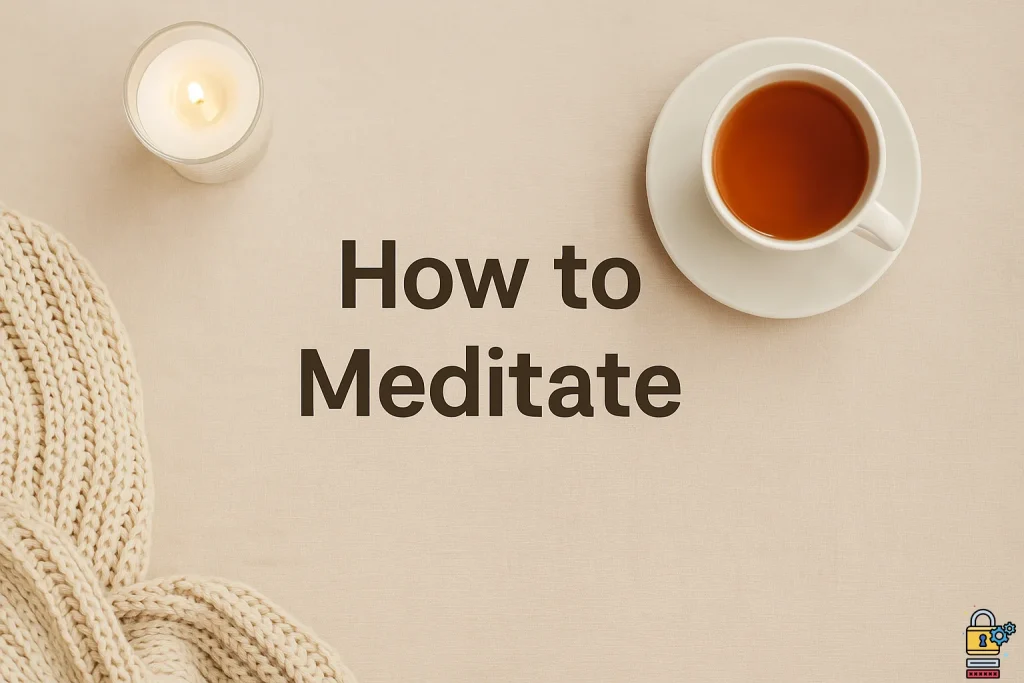 How to Meditate for a Calm and Happy Mind How to Meditate